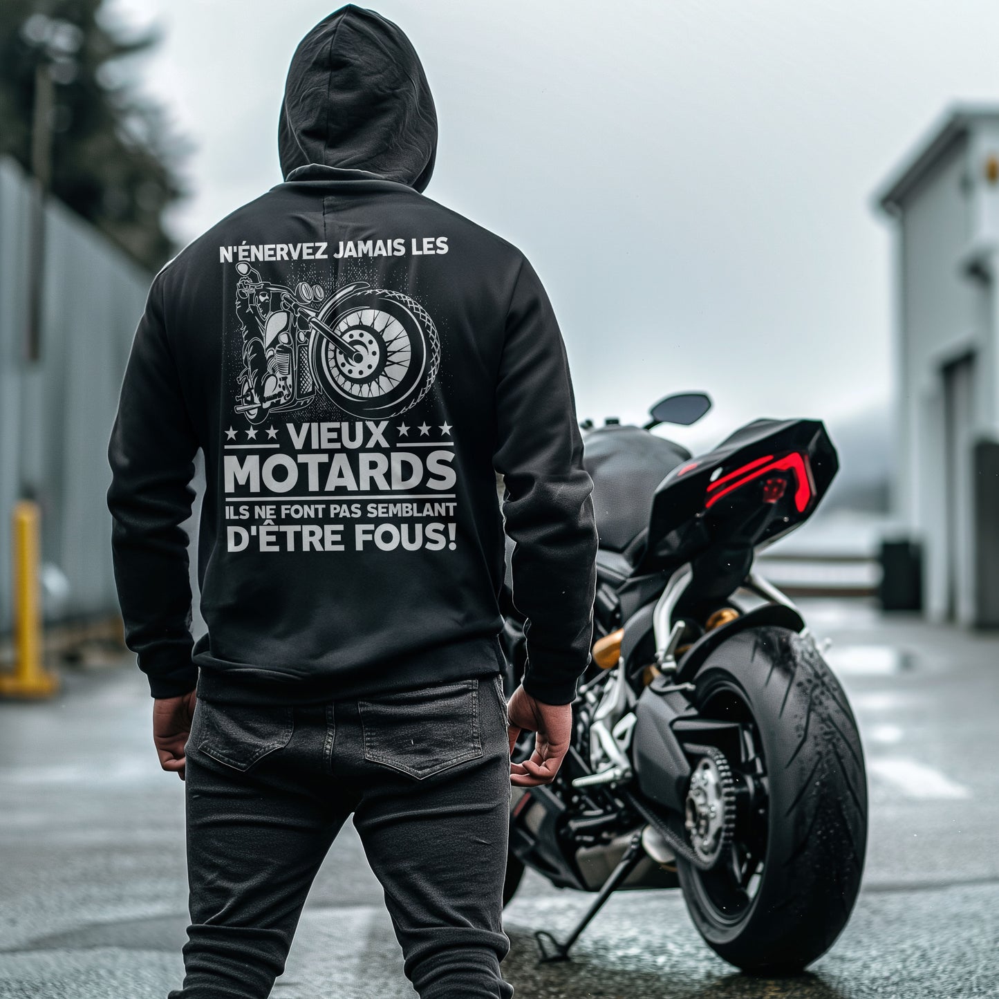 N'énervez jamais les vieux motards il ne font pas semblant d'être fous