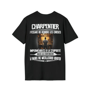 Charpentier, j'essaie de rendre les choses imperméables à la stupidité
