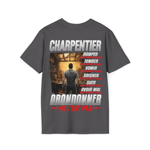 Charpentier, ramper, tomber, vomir, saigner est acceptable