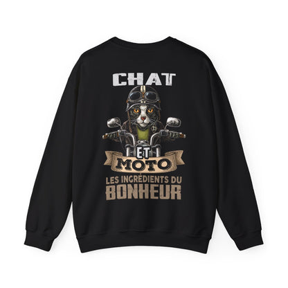 Chat et moto les ingrédients du bonheur
