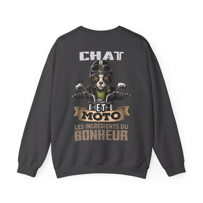 Chat et moto les ingrédients du bonheur