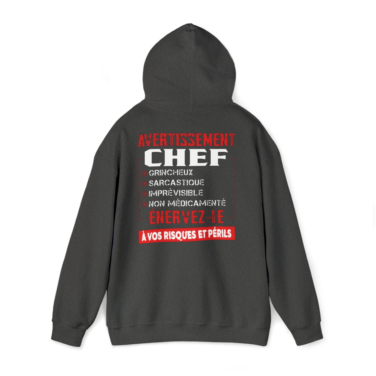 Chef, grincheux, sarcastique, imprévisible, non médicamenté