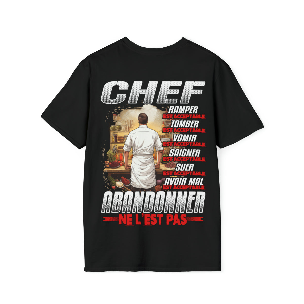 Chef, ramper, tomber, vomir, saigner est acceptable