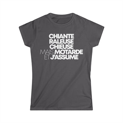 Chiante, râleuse, chieuse mais motarde et j'assume