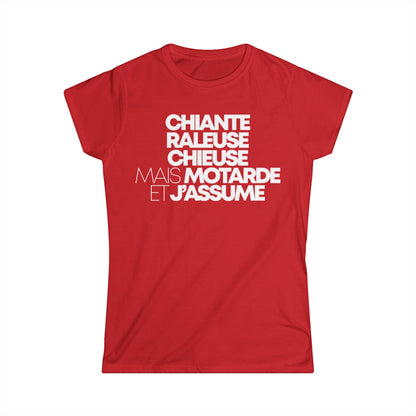 Chiante, râleuse, chieuse mais motarde et j'assume