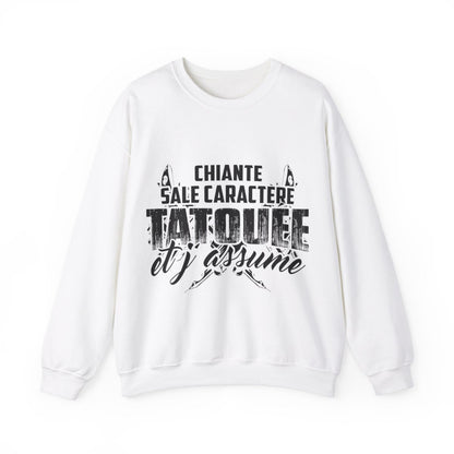 chiante, sale caractère, tatouée et j'assume