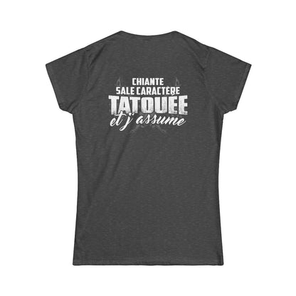 chiante, sale caractère, tatouée et j'assume