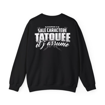 chiante, sale caractère, tatouée et j'assume