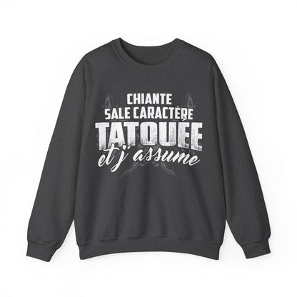 chiante, sale caractère, tatouée et j'assume