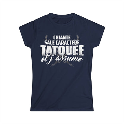 chiante, sale caractère, tatouée et j'assume