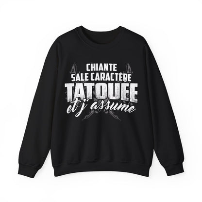 chiante, sale caractère, tatouée et j'assume