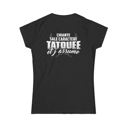 chiante, sale caractère, tatouée et j'assume