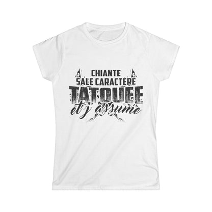 chiante, sale caractère, tatouée et j'assume