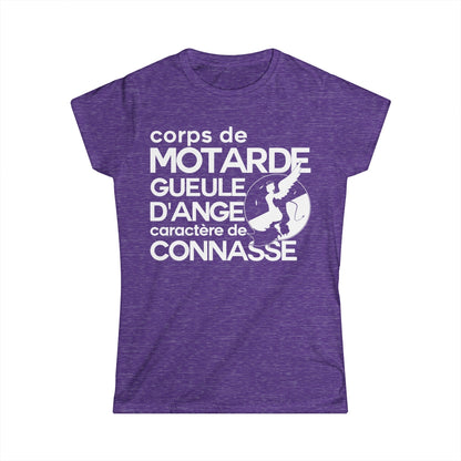 Corps de motarde, gueule d’ange, caractère de connasse