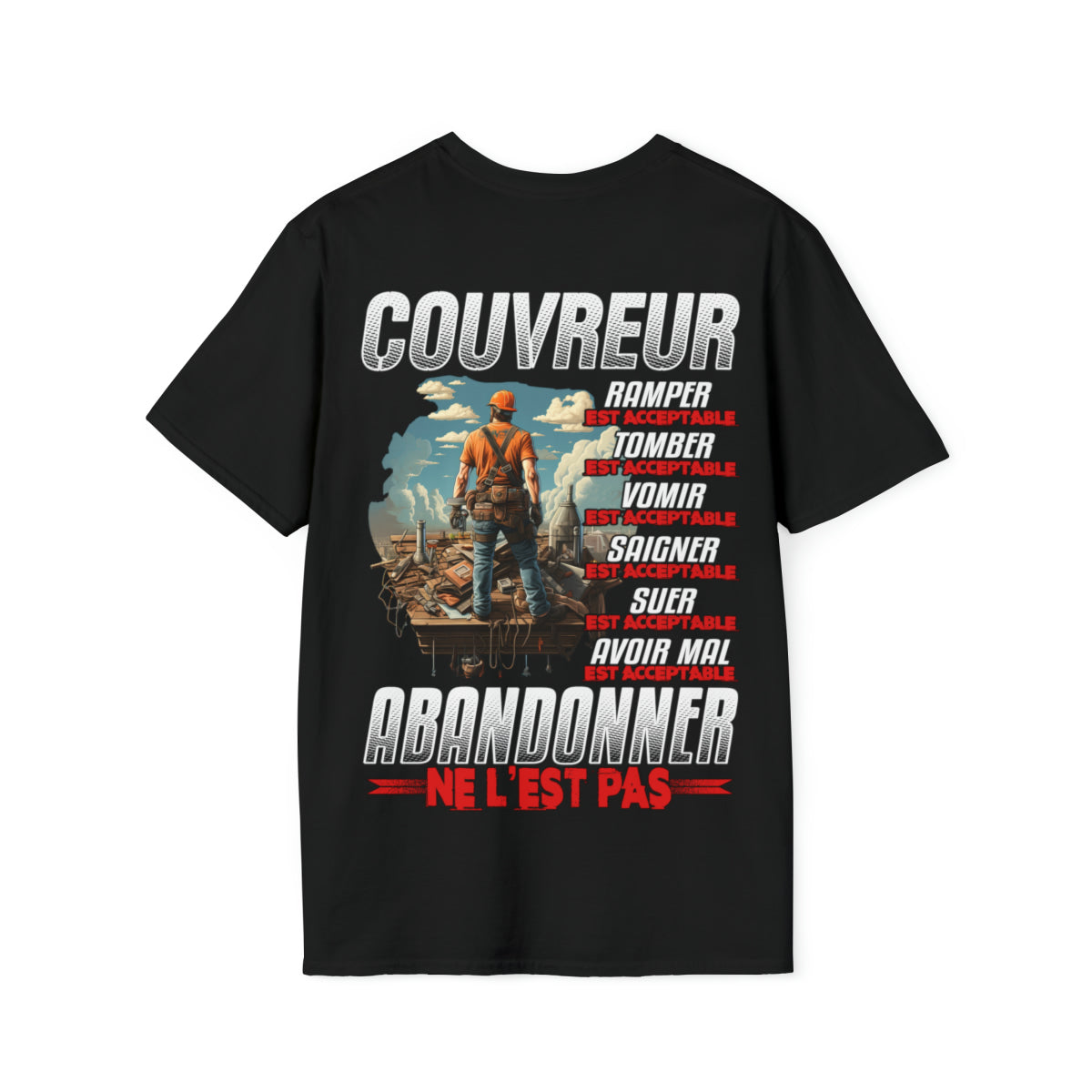 Couvreur, ramper, tomber, vomir, saigner est acceptable