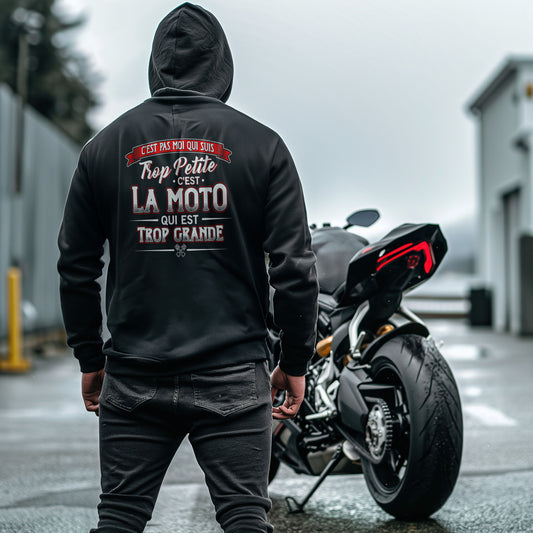 C'est la moto qui est trop grande