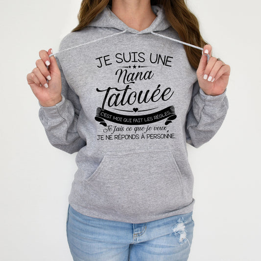 Je suis nana tatouée c'est moi qui fait les régles, je fais ce que je veux je ne réponds à personne
