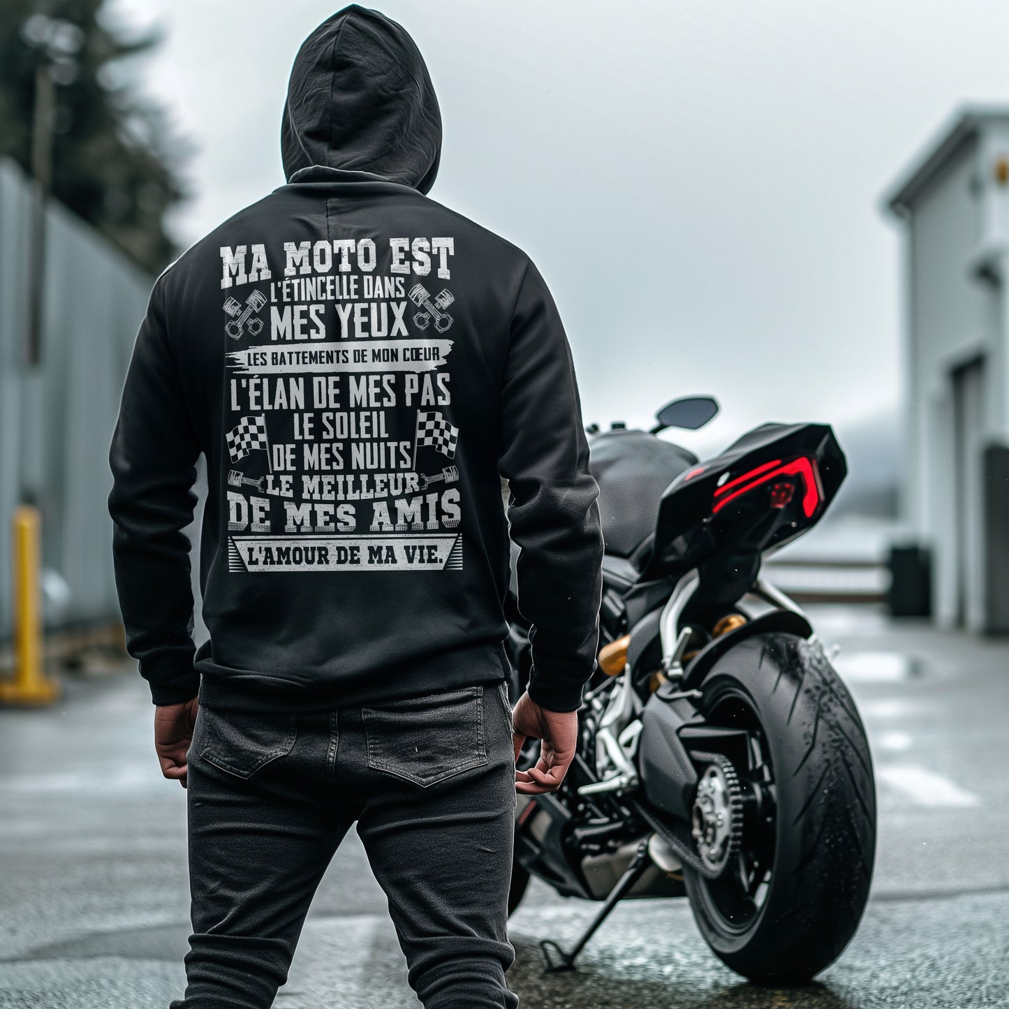 Ma moto est l'étincelle dans mes yeux