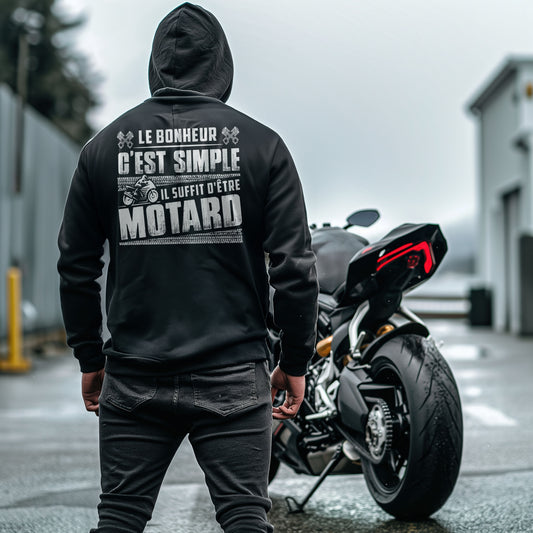 Le bonheur c'est simple il suffit d'être motard