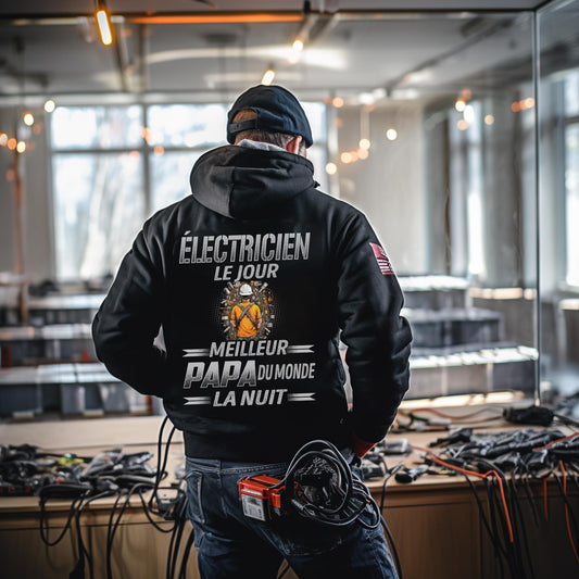Électricien le jour, papa la nuit