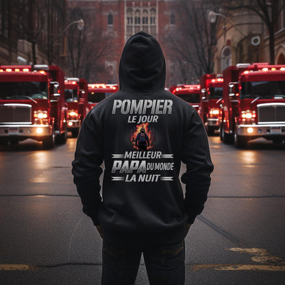 Pompier le jour, papa la nuit