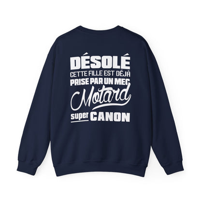 Désolé cette fille est déjà prise par un mec motard super canon