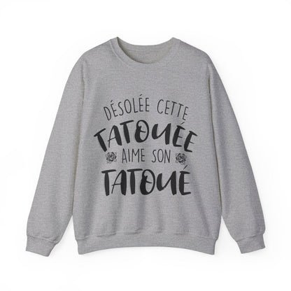 Désolée cette tatouée aime son tatoué