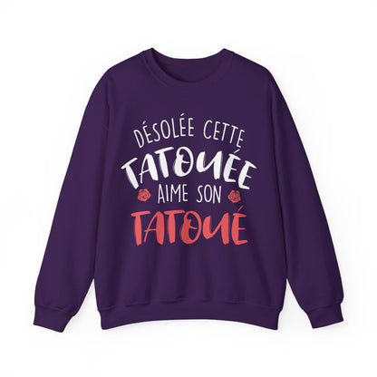Désolée cette tatouée aime son tatoué