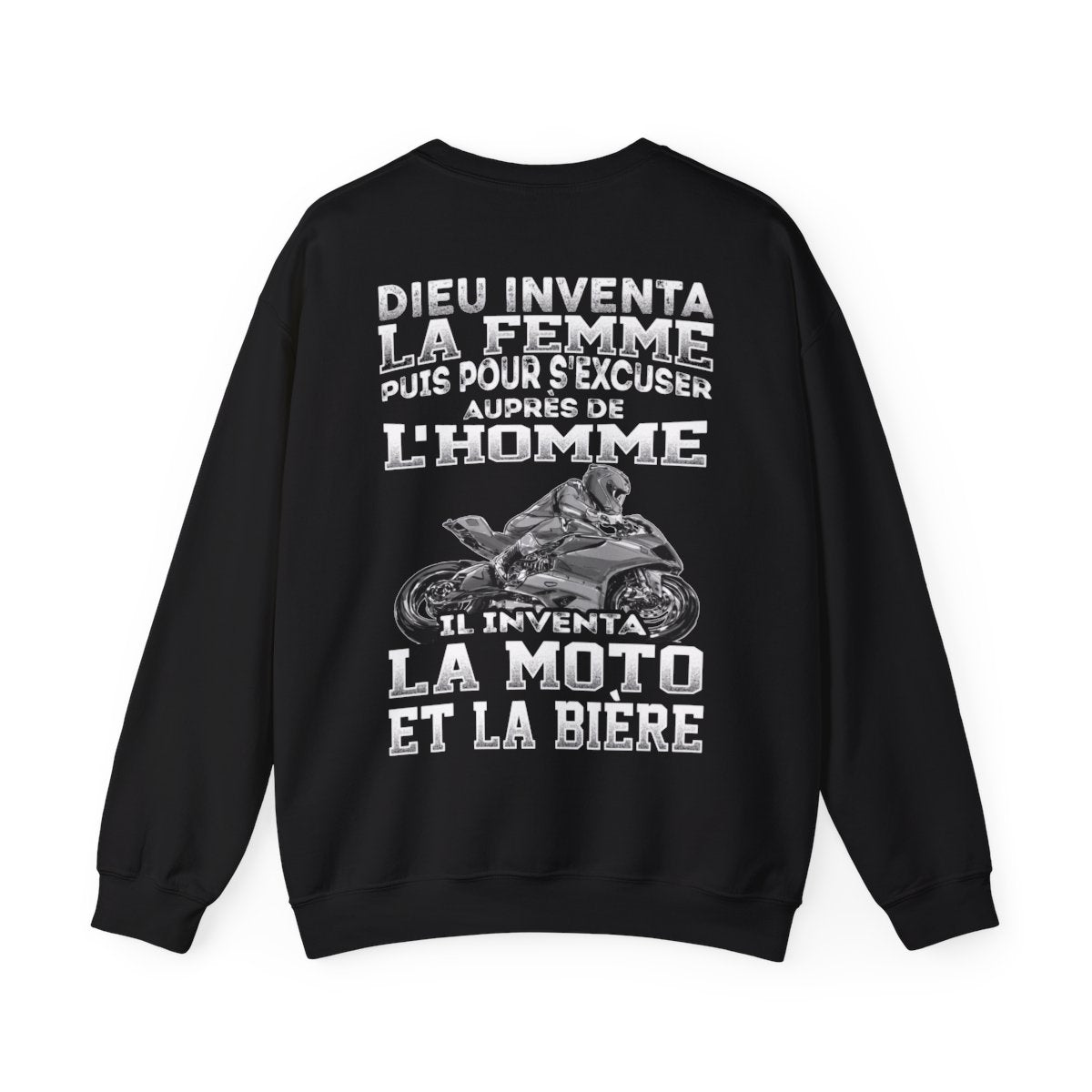 Dieu inventa la femme puis pour s'excuser auprès de l'homme il inventa la moto et la bière