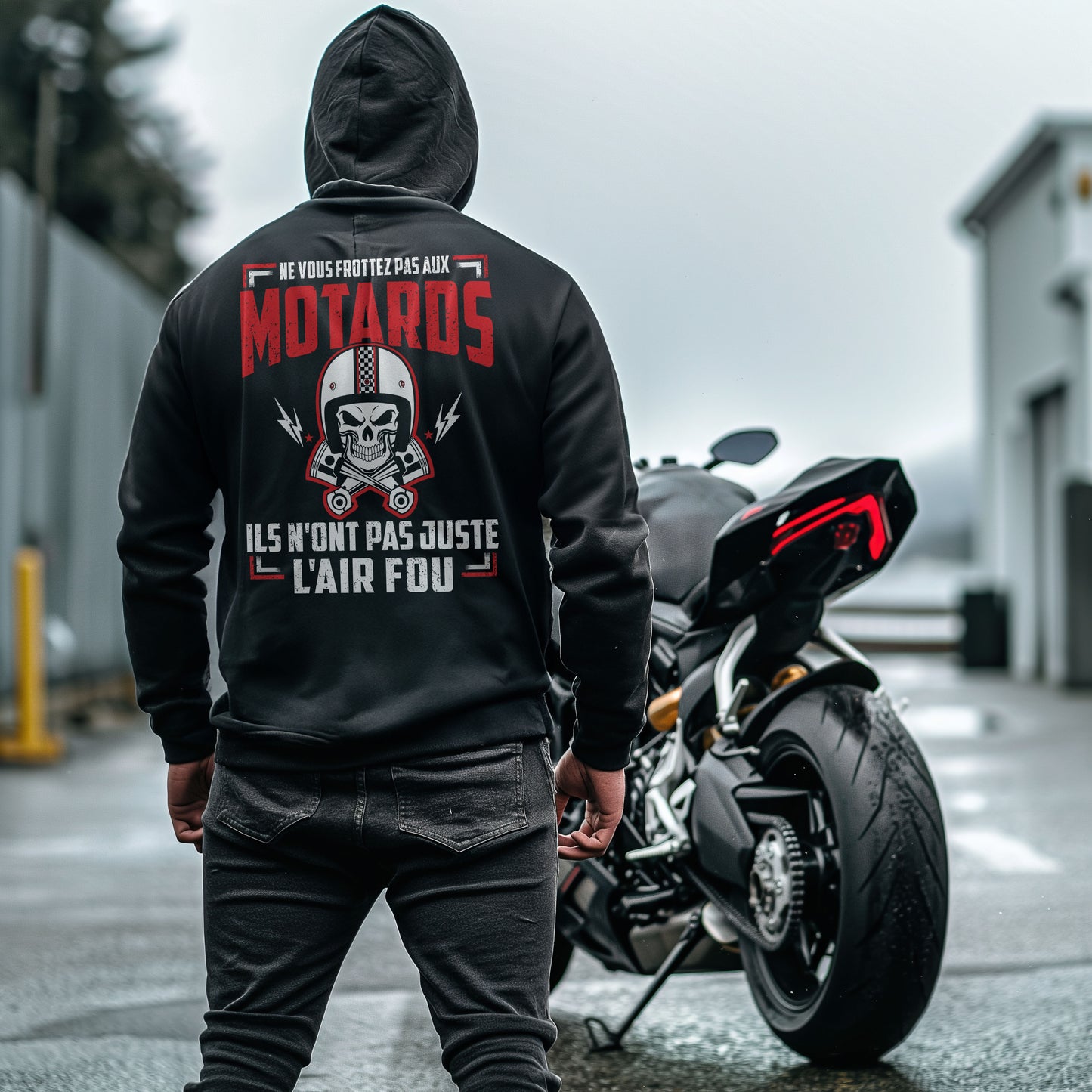 Ne vous frottez pas aux motards, ils n'ont pas just l'air fou