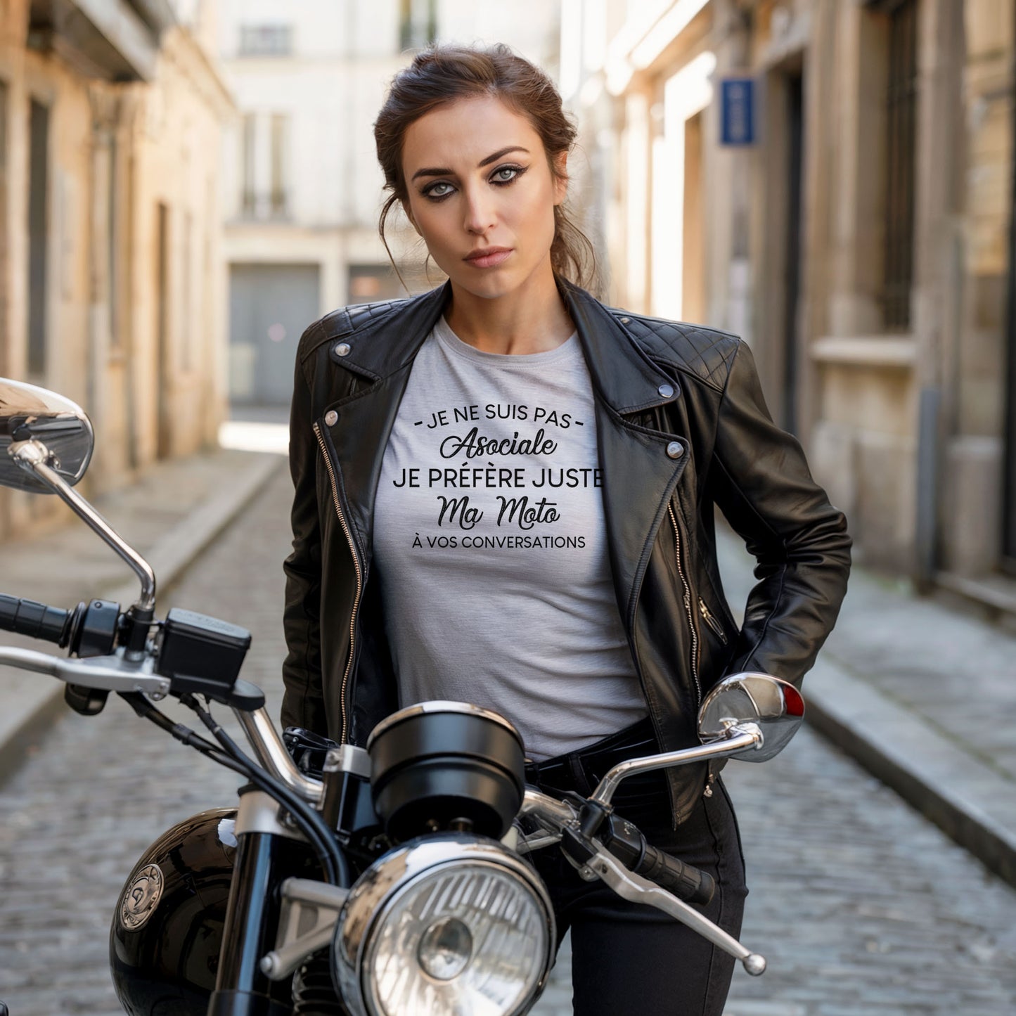 Je ne suis pas asociale je préfère juste ma moto à vos conversations