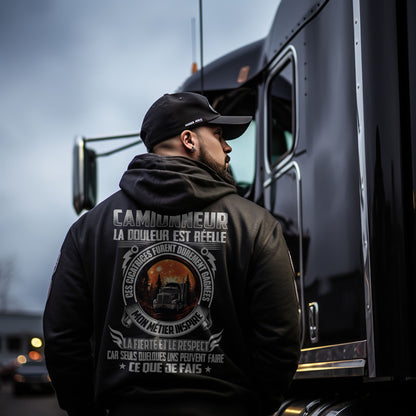 Camionneur, la douleur est réelle. Ces cicatrices ont été durement gagnées