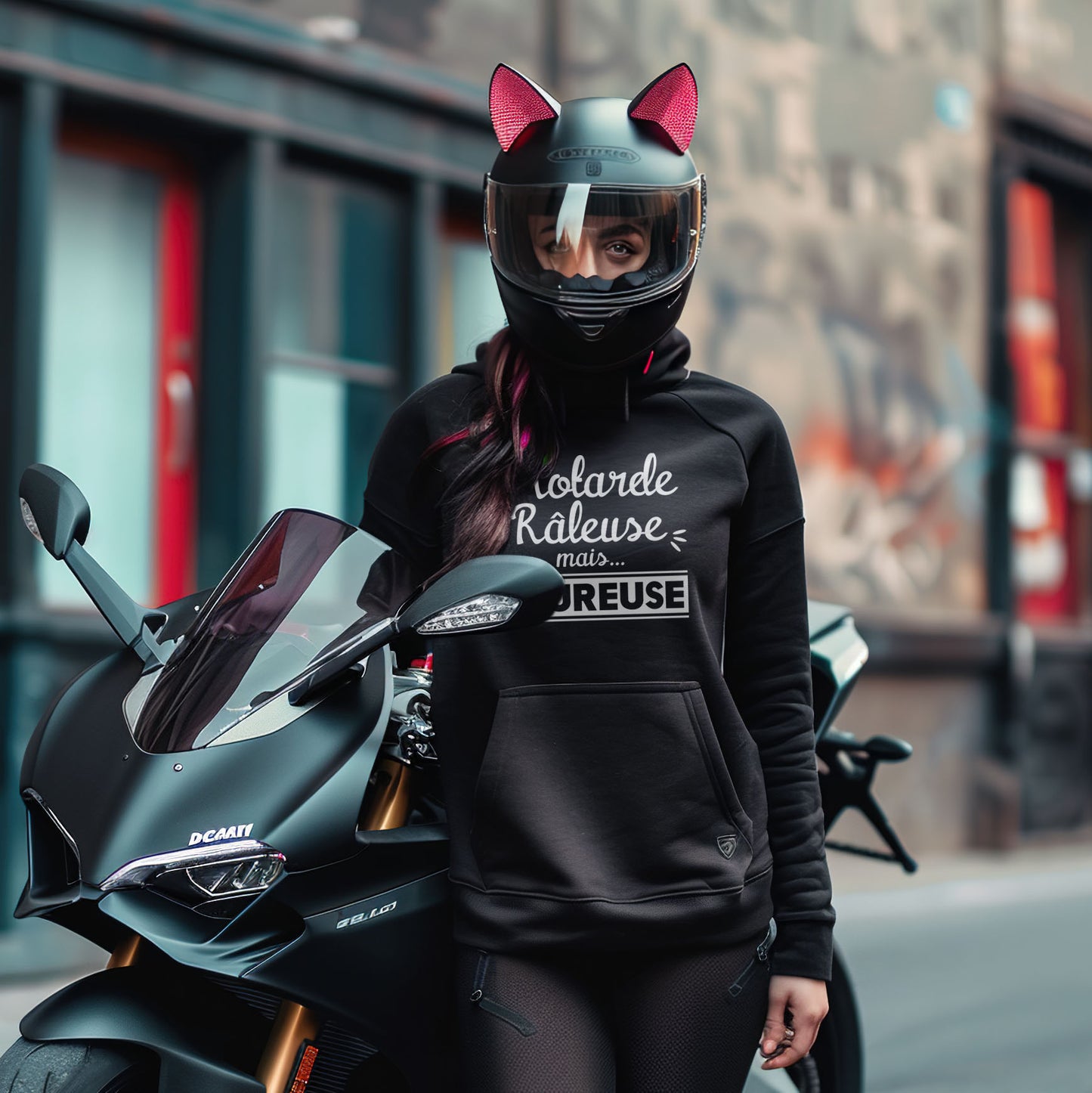 Motarde Râleuse mais heureuse