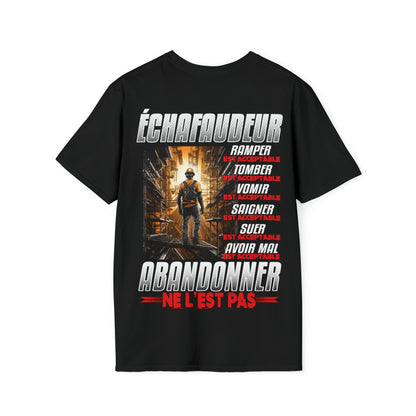 Échafaudeur, ramper, tomber, vomir, saigner est acceptable