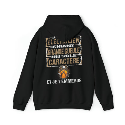 Électricien, chiant, grande gueule, un sale caractère
