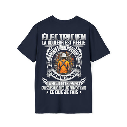 Électricien, la douleur est réelle. Ces cicatrices ont été durement gagnées