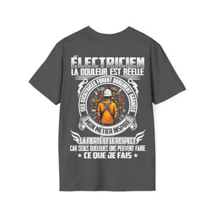 Électricien, la douleur est réelle. Ces cicatrices ont été durement gagnées