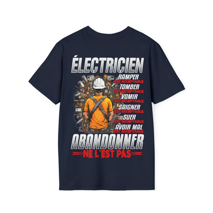 Électricien, ramper, tomber, vomir, saigner est acceptable