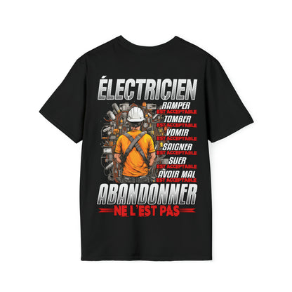 Électricien, ramper, tomber, vomir, saigner est acceptable