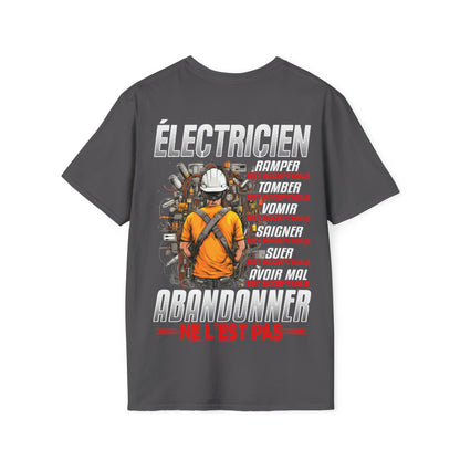 Électricien, ramper, tomber, vomir, saigner est acceptable