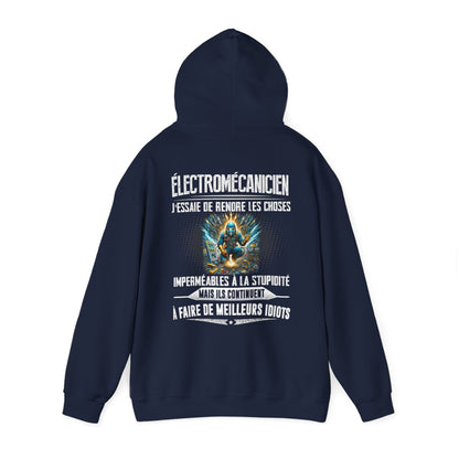 Électromécanicien, j'essaie de rendre les choses imperméables à la stupidité
