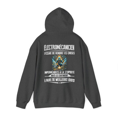 Électromécanicien, j'essaie de rendre les choses imperméables à la stupidité