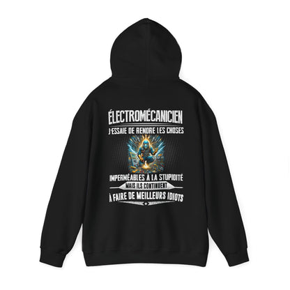 Électromécanicien, j'essaie de rendre les choses imperméables à la stupidité