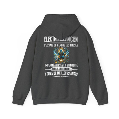 Électromécanicien, j'essaie de rendre les choses imperméables à la stupidité