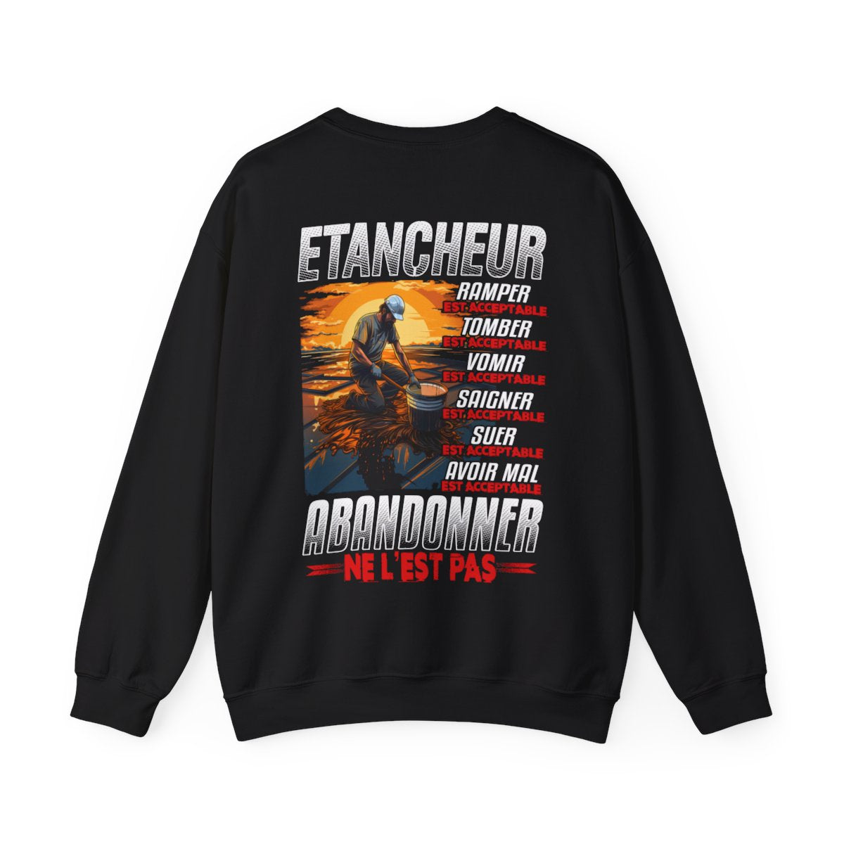 Etancheur, ramper, tomber, vomir, saigner est acceptable