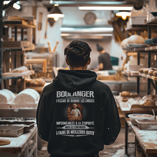 Boulanger, j'essaie de rendre les choses imperméables à la stupidité