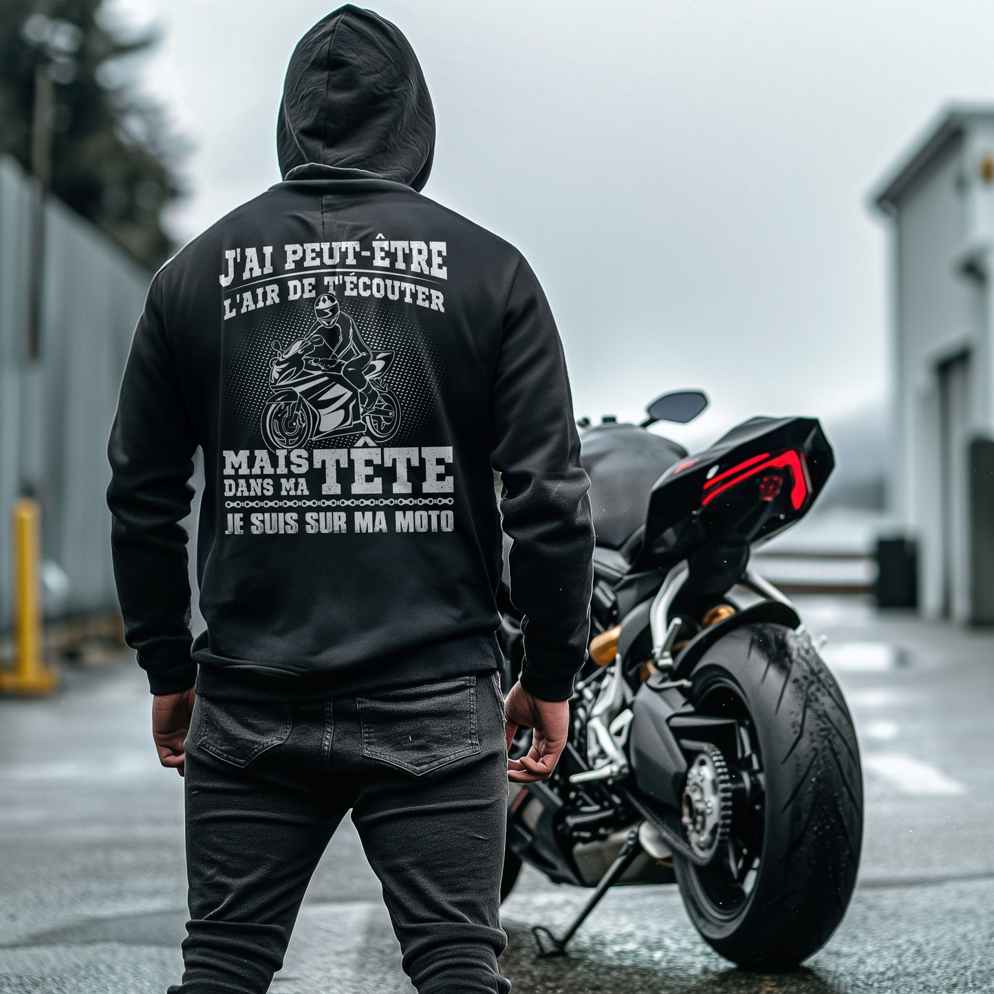 Mais dans ma tête je suis sur ma moto