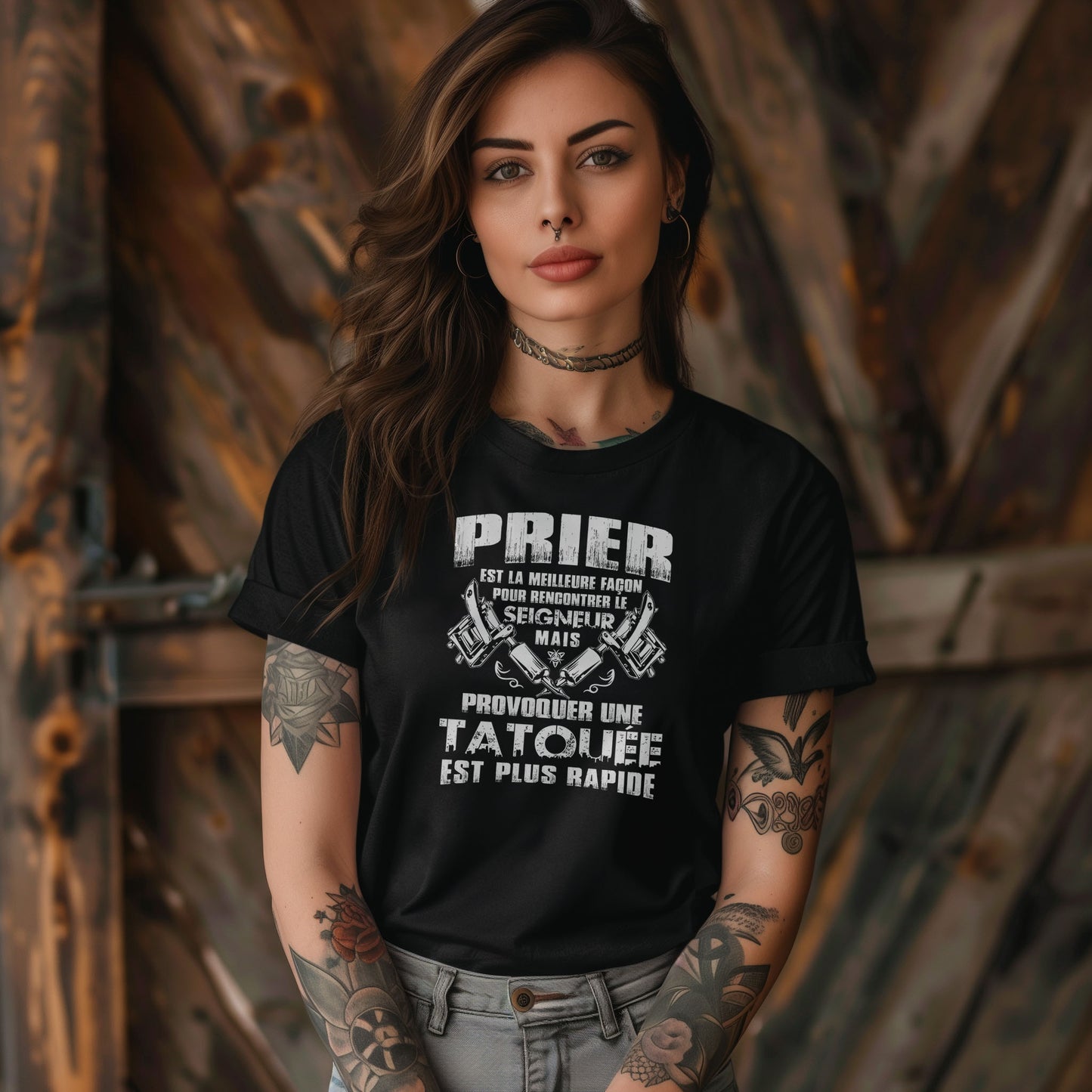 Prier est la meilleure façon pour recontrer le seigneur mais provoquer une tatouée est plus rapide