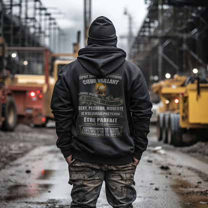 Je n'ai jamais prétendu être parfait, je suis un Constructeur de Route
