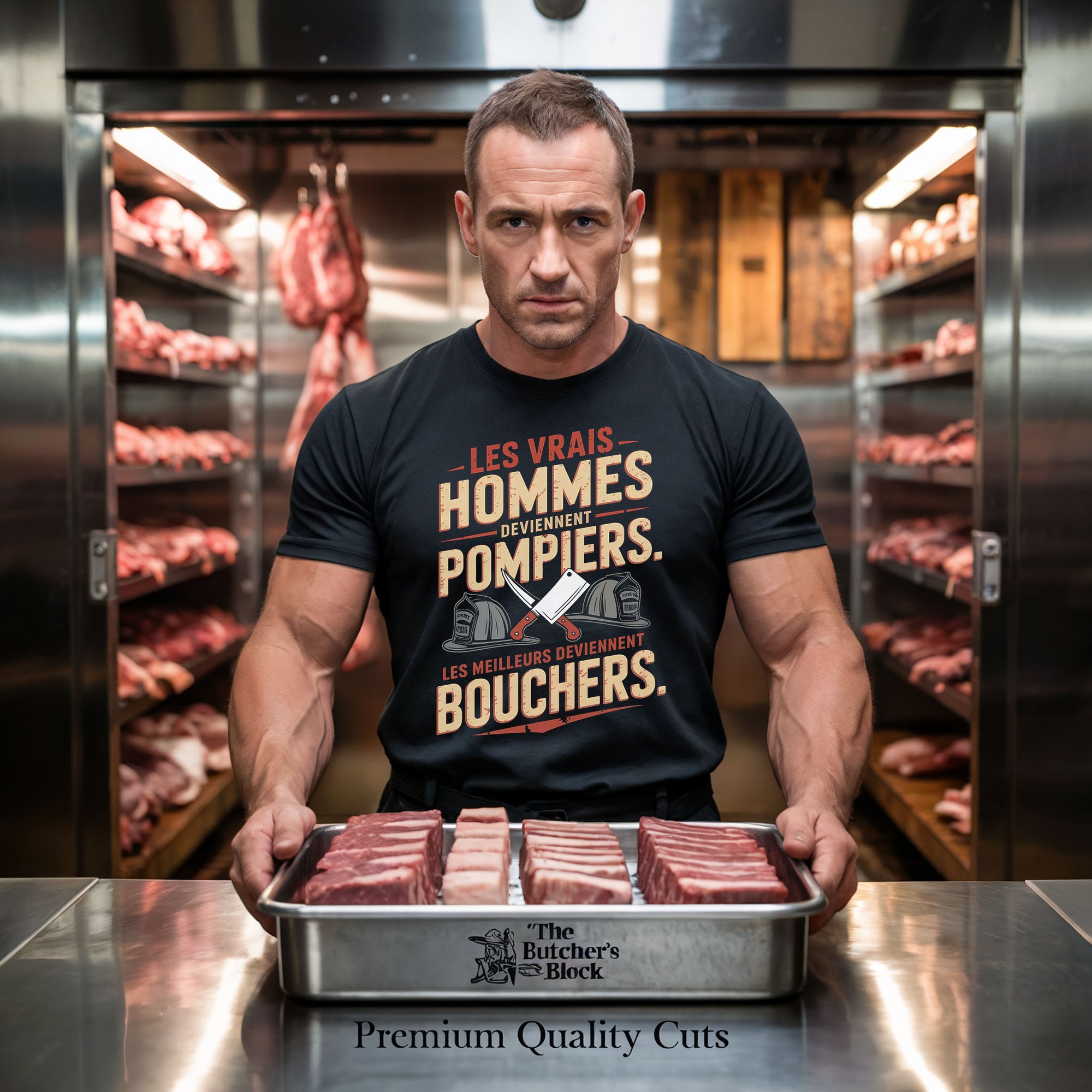 Les vrais hommes deviennent pompiers. Les meilleurs deviennent bouchers.